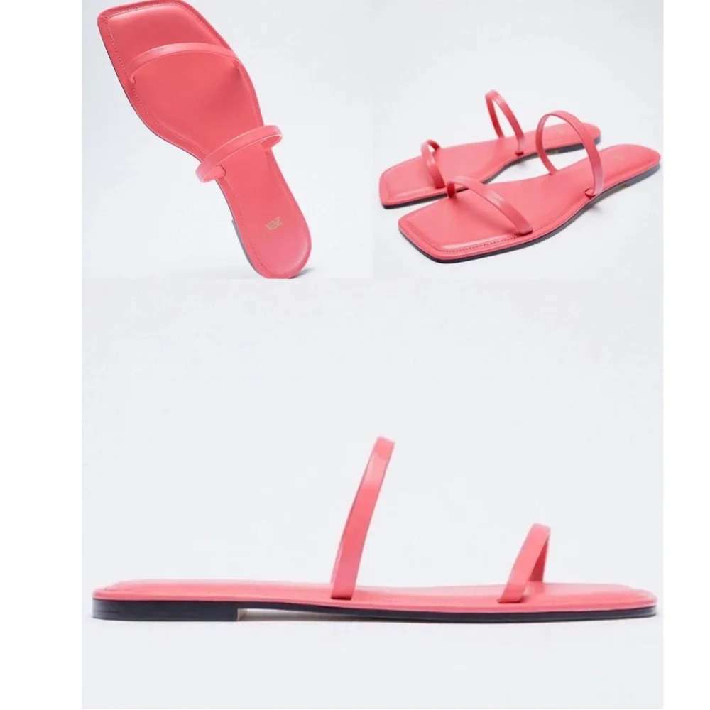 Zara Pink Slide Sandals - Picture 5 of 5
